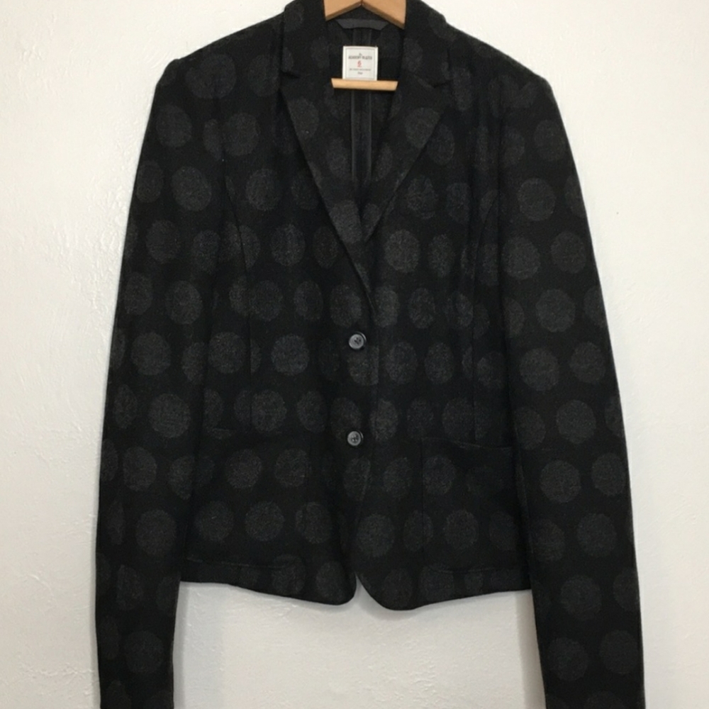 Gap Wool Academy Blazer Gray Dots, 6 Tall
